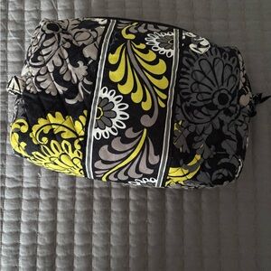 Vera Bradley Baroque pattern make up bag and curling/flat iron holder.